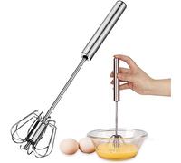 Batidor de huevos de acero inoxidable de alta calidad de 10 pulgadas para hornear, cocinar, batir, batir y remover