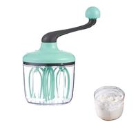 Batidor de huevos de gran capacidad de 1500 ml, batidor de nata con manivela para montar claras de huevo, batidor giratorio multiusos para cocinar, montar leche, preparar pasteles, uso