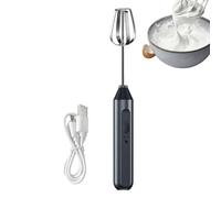 Batidor de huevos de mano inalámbrico - ABS de acero inoxidable 3,5 x 3 x 18 cm, batidora de mano eléctrica ajustable de 3 velocidades | Licuadora de inmersión portátil para uso en cocina de sopa, cre