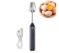 Batidor de huevos de mano inalámbrico | Batidora de inmersión recargable por USB, removedor de batidor ajustable de 3 velocidades, removedor de batidor para batido, crema, salsas y sopa