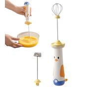 Batidor de huevos de mano, mezclador inalámbrico recargable, creador de espuma portátil, herramienta de cocina de alta velocidad para batidos, crema, pasteles, espressos, lattes, hornear, cocinar y