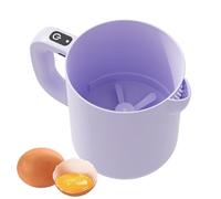 Batidor de huevos eléctrico - Espumador de leche de alimentos, batidor inalámbrico portátil con capacidad de 1 litro, herramienta de batido de mezcla de alimentos para hornear, cocinar, hogar