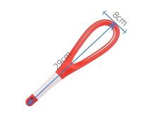 Batidor De Huevos Manual Giratorio Multifuncional, Mini Batidor De Huevos De Cocina De Plástico, Herramienta For Hornear, Fácil De Reemplazar(Red-1PC)