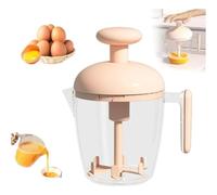 Batidor de huevos manual mejorado, mezcla mezcladora manual mejorado adecuado para cocina y almacenamiento, desde hornear hasta cocinar. Este batidor de huevos garantiza un rendimiento duradero (rosa)