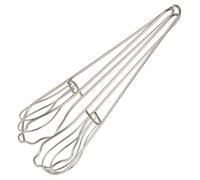 Batidor de Huevos Manual Pinza Multiusos, de Acero Inoxidable 304 | Pulido Fino y Diseño Ergonómico, Ligero y Compacto, Color Plata, Fácil de Guardar y Resistente al Calor