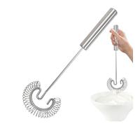Batidor de huevos - Mezclador de mano pequeño - Mezclador espumador de huevos de primavera espiral | Para mezclar hornear batir cocina casa picnic camping pastelería Chefs