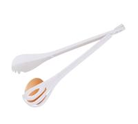 Batidor de huevos multifuncional: diseño de agarre antideslizante, pinzas para fideos con abrazadera de apertura, agitador manual de polipropileno resistente al calor, estuche de accesorios de plástic