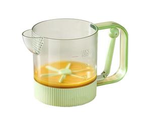 Batidor De Huevos Semi-Automático | Taza Batidora Semi-Automática Con Mecanismo De Presión Manual Para Huevos - Contenedor Mezclador Culinario | Para Pastelería Restaurante Casa Reunión Comedor