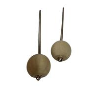 Batidor de madera para bombo con eje de metal resistente, para instrumentos de percusión