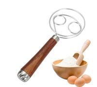 Batidor De Madre - Herramienta Mezcladora De Pan De Acero Inoxidable | Batidor De Danés Para Mezclar Rápidamente Madre, Harina, Para Pizza, Para Pasteles, Utensilio