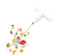 Batidor de mano eléctrico inalámbrico alimentado por pilas, batidor de huevos inalámbrico de 23 x 6 cm, herramienta de cocina para hornear, espuma de leche, café, pastel, postre, mezcla, cocina, hogar