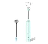 Batidor de mano eléctrico para hacer espuma, 4 velocidades, control de un botón, mezcladores de mano para masa, huevos, gofres, batidora de mano, palo USB para bebidas