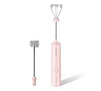 Batidor de mano eléctrico para hacer espuma, 4 velocidades, control de un botón, mezcladores de mano para masa, huevos, gofres, batidora de mano, palo USB para bebidas