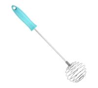 Batidor de mano - Mezclador de mano de acero inoxidable | Batidora de huevos de empuje manual | Mezclador de mano, herramientas de cocina para remover, mezclador de empuje giratorio, agitador para