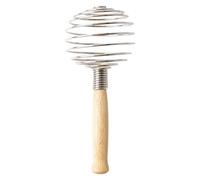 Batidor de masa - Batidor con mango de madera, herramienta de mezcla de mano de acero inoxidable, espumador de leche de cocina | Accesorio para hornear para mezclar masa para hornear y hornear, equipo