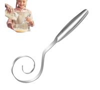 Batidor de masa danés, mezclador de pan de mano de acero inoxidable, herramienta de batidor de masa para mezclar huevos, pastelería, masas madre para hornear pizza, hogar, cocina, panadería