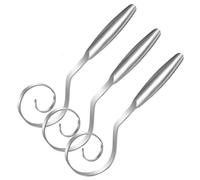 Batidor de masa danés sin costuras de acero inoxidable, herramienta de mezcla de masa madre y herramienta mezcladora de masa madre, batidor de masa de pan, para panaderos caseros y entusiastas de la