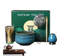 Batidor de matcha, juego de batidores , Kit Matcha Bol Matcha 5 Piezas Máquina de Matcha, Juego de batidor y cuenco para familia, amigos, hogar, Navidad