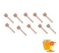 Batidor de miel de madera, 10 cucharas de miel de 8 cm, cuchara de miel en espiral, mini palitos de miel, cuchara de miel, mini varilla de miel, mini varita de miel, mermelada y miel