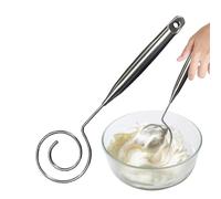 Batidor de Pan | Herramienta Manual Mezcladora de Cocina - Batidor de para Madre - para Cocina Hogar Panadería Restaurante Repostería Galletas Pasteles Cocinar