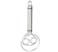 Batidor De Para Pan - Utensilio De Cocina Ergonómico De Acero Inoxidable De 19 Cm, Batidora En Espiral Danesa, Herramienta Para Agitar Manual, Utensilio Rústico Para Hacer Pan, Accesorio Par