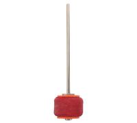 Batidor de Pedal de Bombo de Fieltro Reforzado para Batería | Rojo y Naranja, Metal y Fieltro, Acción Sensible para Estudio y Escenario, para Principiantes y Profesionales