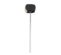 Batidor de pedal de bombo resistente con cabeza de martillo de fieltro y mango de acero inoxidable, herramienta de repuesto ideal