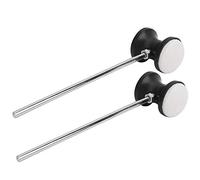 Batidor de pedal de tambor de 2 piezas, con cabezal de fieltro redondo y mango de martillo de acero inoxidable Pieza de repuesto para batidor de pedal de bombo Accesorios para instrumentos