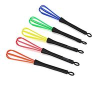 Batidor de pelo de plástico para peluquería, batidor de pelo, herramientas agitadoras de peluquería, anillos de huevo para freír, 10 cm