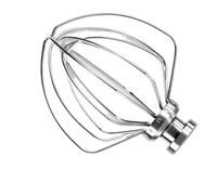 Batidor de varillas 6 pulgadas, accesorio batidor huevos acero inoxidable K45WW 4.5-5 cuartos galón, compatible con batidoras KitchenAid soporte cabezal inclinable, for batir rápidamente