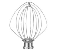 Batidor de varillas K45WW 6 pulgadas, compatible con la batidora pie KitchenAid 4.5 cuartos galón cabezal inclinable for batir huevos y crema espesa