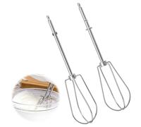 Batidor Eléctrico Accesorios,2 Batidora Manual de Acero Inoxidable,Batidor,Varillas Cocina de Alambre 2 Varilla para mezclar rellenos de harina de huevo y enviar crema
