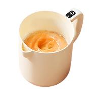 Batidor eléctrico de huevos, batidor de mano inalámbrico, mezclador automático con cuenco de lavado de arroz de 1 litro, colador de huevos, agitador portátil para hornear arroz con leche, utensilio de