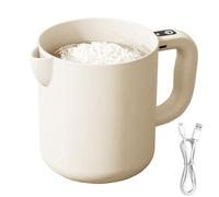 Batidor eléctrico, lavadora de arroz portátil, 7.1 x 4.72 pulgadas, cuenco compacto de 1 litro, máquina de filtro multifunción, diseño auténtico de fácil limpieza para cocinar, hornear, mezclar