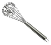 Batidor espiral Curly de acero inoxidable especial con ranuras.