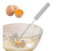 Batidor mágico - Batidor de espiral | Bațidor de cocina de acero inoxidable para salsas y masas, Bațidor de resorte plateado de 1 pieza Mezclar batir cocina repostería camping