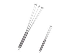 Batidor manual de acero inoxidable - Batidor de huevos, batidor manual de mano | Batidora de huevos manual, herramienta de cocción para batir y remover, mano de obra exquisita, fácil de usar