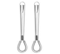 Batidor Manual de resorte acero inoxidable, batidor huevos, Mini mezclador cocina, 2 uds para Mezclar