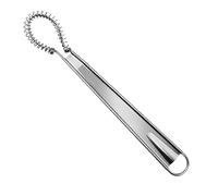 Batidor Manual Mini de Acero Inoxidable, Espiral y Muelle para Mezclar | Manual, Ahorro de Espacio, Tareas Pequeñas, para Picnics y Repostería Casera, Color Plata