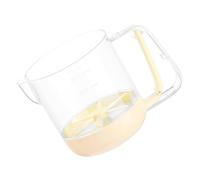 Batidor manual resistente al calor con cuenco para mezclar, marcas de volúmenes precisos, componente desmontable, adecuado para tareas de cocina, batidora de mano multifuncional para hornear