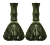 Batidor Matcha de plástico de 2 uds, cepillo Matcha ABS de 80 puntas para espuma cremosa con mango para amantes del té, verde, cepillo