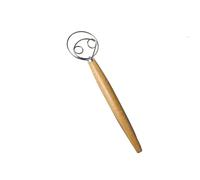 Batidor para Masas Aireadas, Batidora Manual Madera, Batidor Danés para Masa, Batidora Danesa Manual, para Pan, Masa, Pasteles, Pasteles