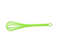 Batidor pequeño de salón para mezclar tintes para el cabello y uso en la cocina, herramienta agitadora manual de huevos, verde y amarillo, 18,5 cm (verde)