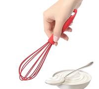Batidor Pequeño - Mini Batidor De Silicona 1 Pieza De 10,35 Pulgadas | BatidoraA Espuma De Huevos Multifuncional De Mano, Látigo De Alambre De Cocina Antideslizante Resistente Al Calor | BatidoRr De