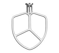 Batidor Plano De Acero Inoxidable, Compatible Con Batidoras De Pedestal KitchenAid De 6 Y 5 Cuartos De Galón. Accesorios De Repuesto.