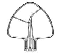 Batidor Plano De Acero Inoxidable, Compatible Con Batidoras KitchenAid De Cabezal Inclinable Y De Pie De 4,5 A 5 Cuartos De Galón, Accesorio For Mezclar Repostería.