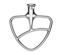 Batidor plano de acero inoxidable compatible con KitchenAid. Accesorio paleta for batidora 4,5 cuartos