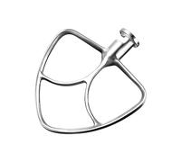 Batidor plano de acero inoxidable de 4.5 a 5 cuartos para batidora de soporte de ayuda de cocina, accesorios de accesorio de paleta de ayuda de cocina de repuesto para K45SS, KSM75, KSM90, KSM110,