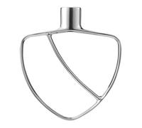 Batidor plano de acero inoxidable de 5.5-6 cuartos de galón, batidoras compatible con KitchenAid y batidoras de pie con elevador de tazón KV25G0X, KP26M1X y la serie Pro 600. Accesorios