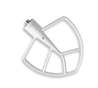 Batidor plano revestido KitchenAid - Compatible con los modelos Bowl-Lift KD26 KH25 KT26 KV25 KJ26 KB25 KP26 Blanco